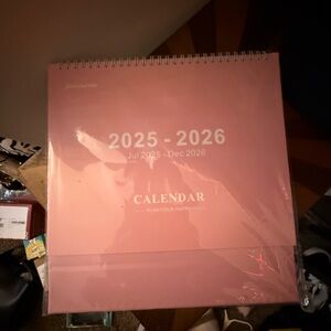 Pink 2025-2026 Calendar